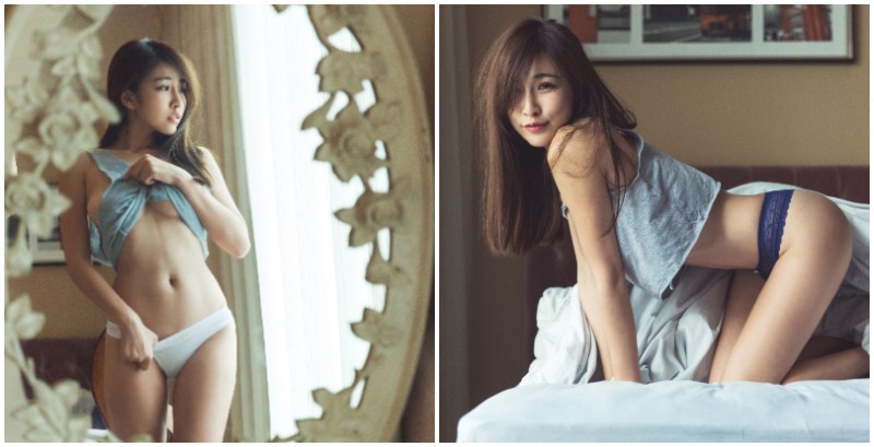 【GG扑克】「美乳女友」午後的歡愉時光！攝影師大皮鏡下最自然的性感瞬間，超強女友力寫真！