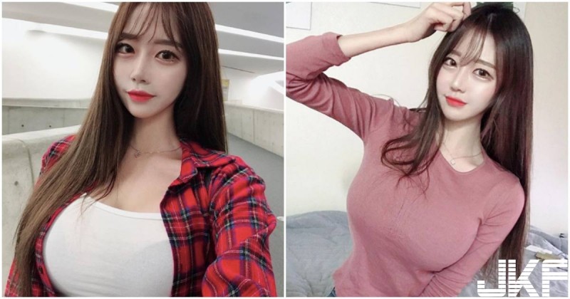 【GG扑克】IG女神級大奶妹子!穿T恤「胸型好明顯」,路人都被辣暈了!