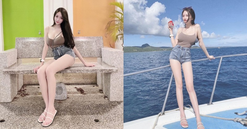 【GG扑克】小隻馬、神之腿！甜心正妹「雨停」墾丁度假大秀「白皙美腿」連上圍也很有料！