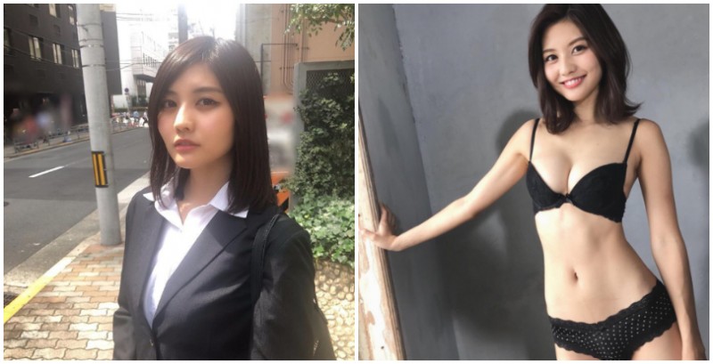 【GG扑克】日本最辣OL上線寫真界!「氣質正妹」林ゆめ用性感身材征服辦公室同事!