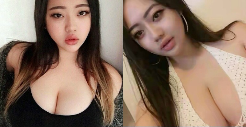 【GG扑克】吃不消!大奶妹「爆乳夾筆」令人快窒息,「深邃乳溝」無限延長看不見底!
