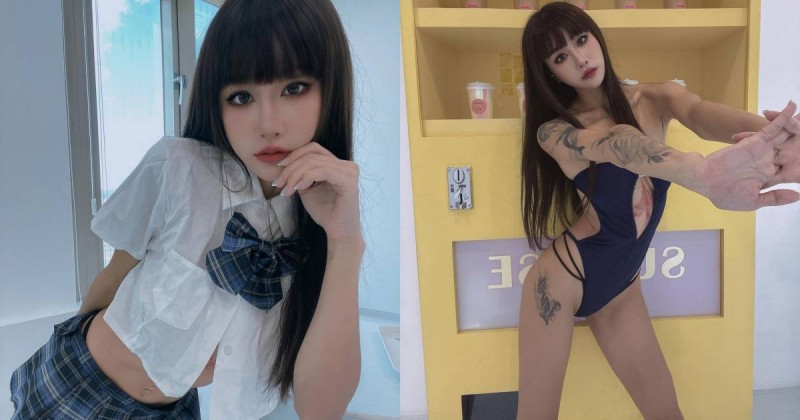 【GG扑克】暗黑系學生妹「雙囍 Lara」有夠辣，制服下藏「緊緻S曲線」！