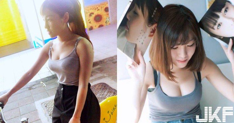 【GG扑克】台北街頭驚見「奶妹騎Ubike」 上半身美胸超吸睛 ！網友驚呼：「形狀太明顯！」