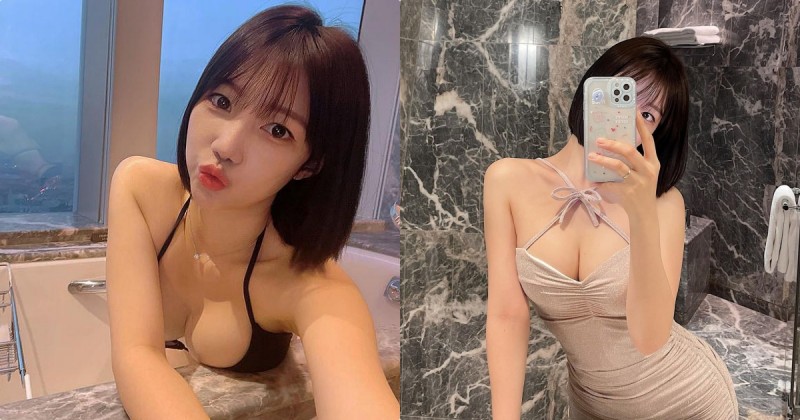 【GG扑克】高空酒店泡澡的「火辣美乳妹」,雙球擺浴缸「形狀好邪惡」!