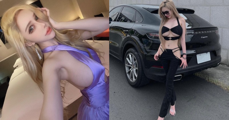 【GG扑克】巨乳尤物「雲嫣」外出穿搭超辣!性感挖洞設計「下乳、細腰、美臀」全都露!