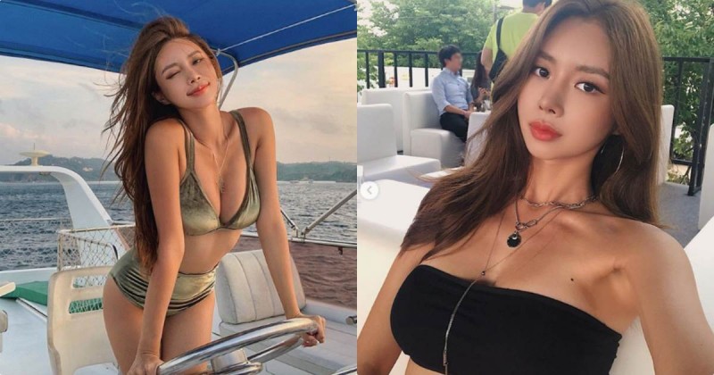 【GG扑克】正妹海上大膽放送「深長乳溝」,「性感挑逗姿勢」辣暈你的心!