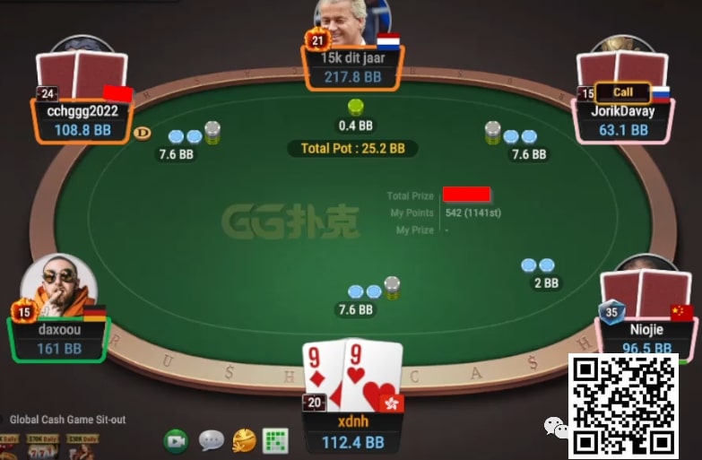 【EV扑克】牌局分析:3B 4人底池,高难度flop不会玩,孙老师自爆了