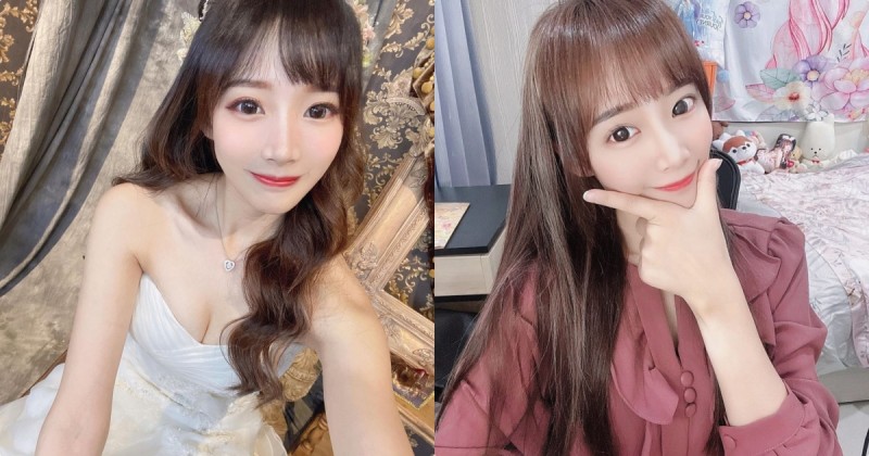 【GG扑克】正妹「小皮」穿禮服深溝好誘人,「白嫩的低胸畫面」太性感了!