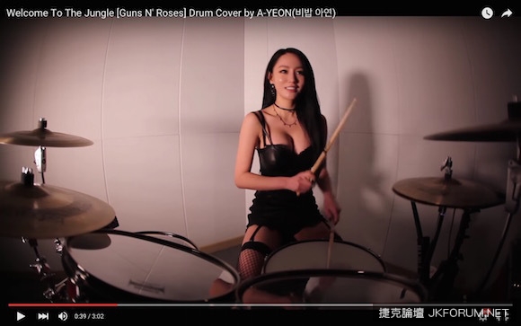 驚為天人！韓國美女鼓手令人目不轉睛