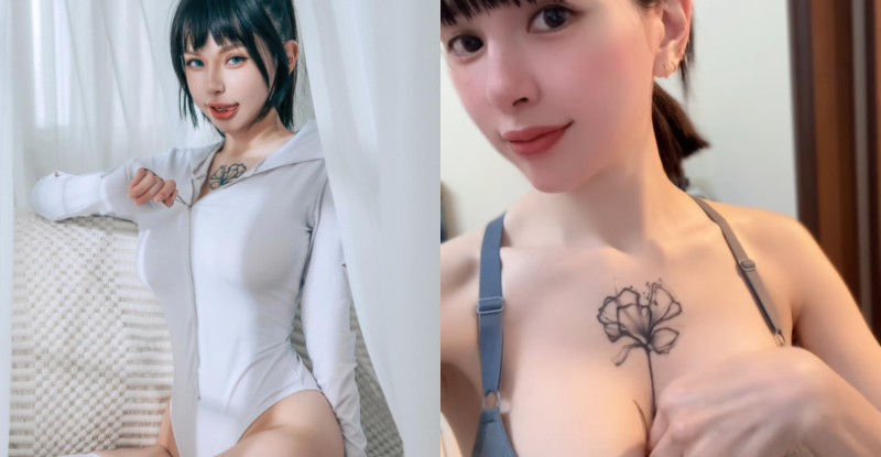 【GG扑克】紅臉娃娃「榕榕」擦汗「猛撸事業線」,男粉搶當衛生紙!