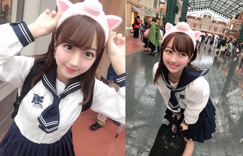 【GG扑克】貓耳制服櫻花妹「みーみちゃん」水汪汪大眼看著你裝可愛 讓人超想抱回家收養