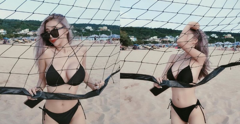 【GG扑克】打排球啊,你帶球!巨乳小隻馬「蕭晴Sunny」自備兩顆渾圓準備開戰