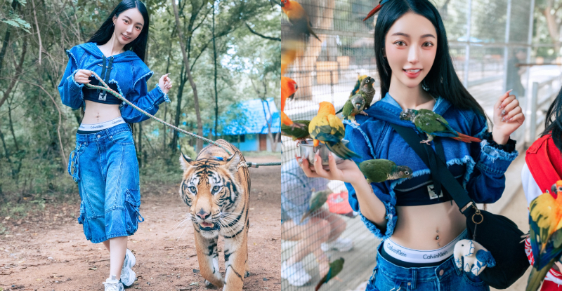 【GG扑克】霸氣正妹「飄哥」泰國猛露水蛇腰,「群獸服侍」氣勢爆炸!