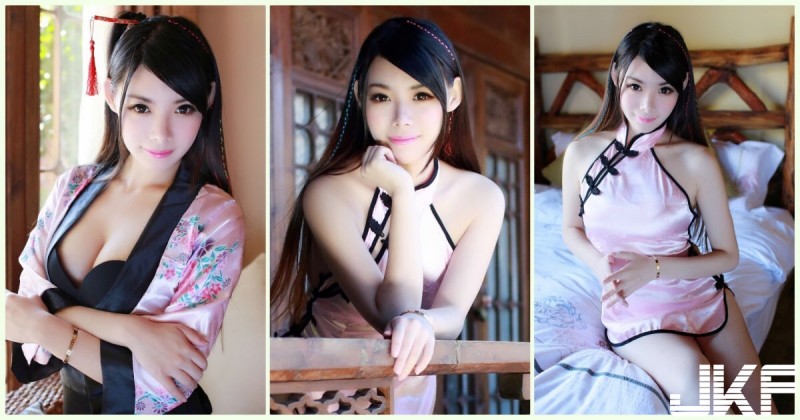 【GG扑克】好煽情!爆乳「肚兜大奶妹」E奶誘惑有夠迷人!超極致「性感美腿」畫面好銷魂…