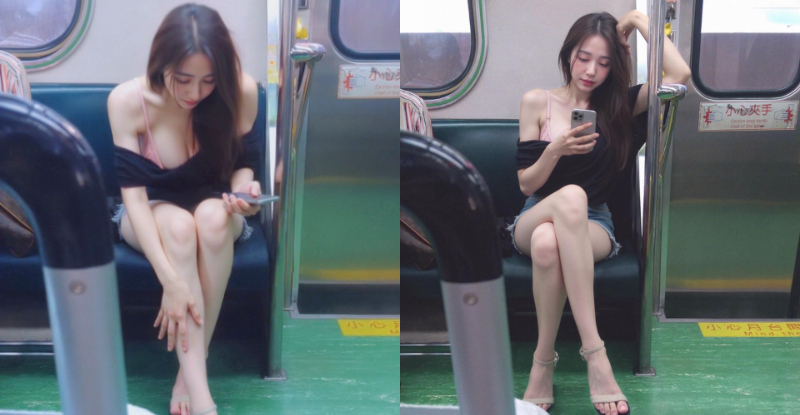 【GG扑克】通勤遇見天菜正妹「sgyunyan」,「玉腿倒雪乳」還是個超派人物!