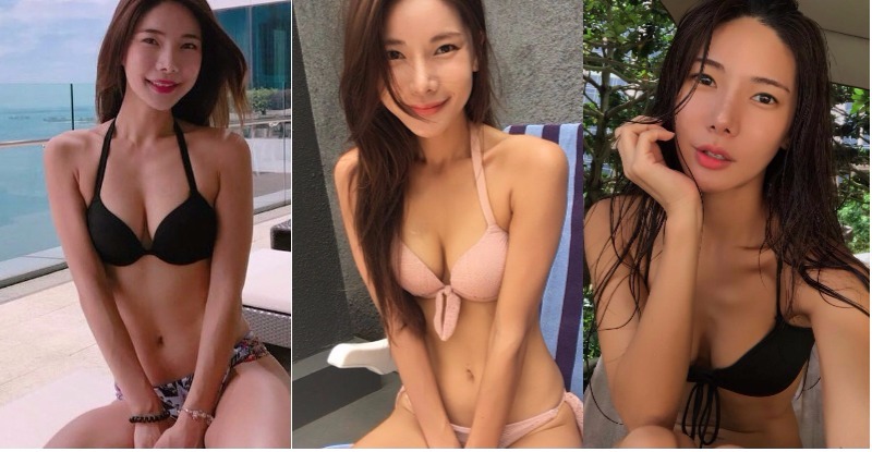 【GG扑克】比基尼正妹挾帶「渾圓乳球」潛藏,水面下景色好猖狂!讓人想一起玩水