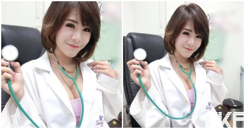 【GG扑克】好兇！爆乳醫師幫你聽診！制服下的傲人乳溝，滿滿都是噴鼻血畫面！