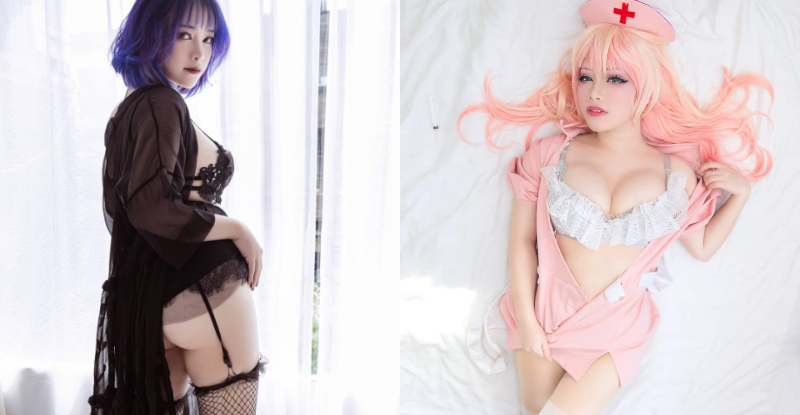 【GG扑克】亞洲臉孔配上美規身材!正妹Coser色氣滿點…雪白嫩乳x豐潤翹臀極撩慾