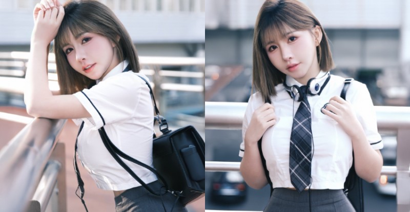 【GG扑克】哪來這麼萌的學生妹?巨乳小隻馬穿上學生制服展現逆齡魅力