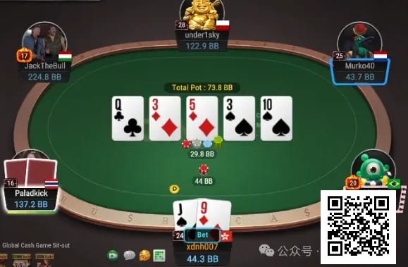 【EV扑克】牌局分析:Combo draw请不要玩得那么猥琐