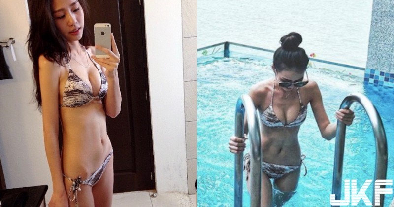 【GG扑克】纖腰正妹「小褲褲下滑」好危險！比基尼「上圍撐滿滿」但果然還是太瘦啦！