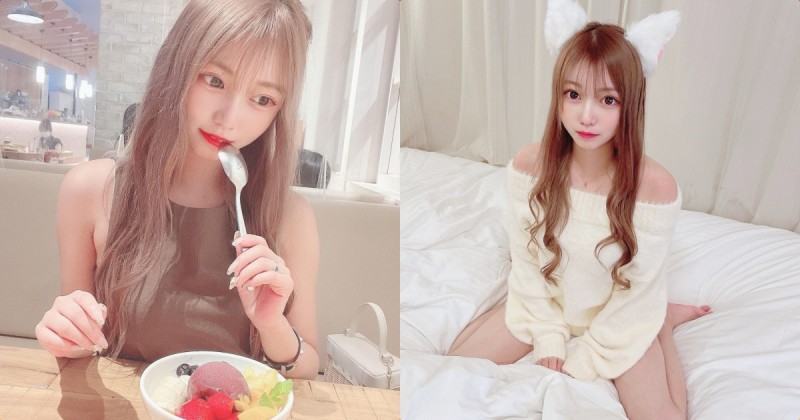 【GG扑克】甜心正妹「超愛拍火辣跪姿照」,下衣失蹤「白嫩美腿曝光」!