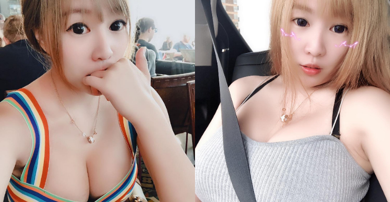 好猛！「超巨乳妹」挺天然柔軟「乳床墊」　大到安全帶也綁不住！