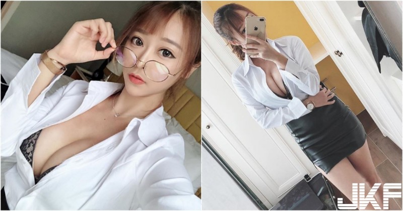 【GG扑克】看就知道會榨乾老闆那種！「多琳Doreen」變身性感秘書，根本是SOD的標準裝扮啊～