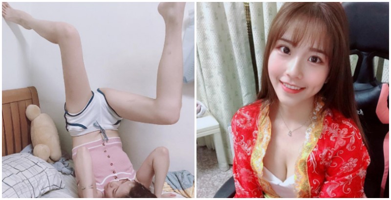 【GG扑克】地板動作是這樣練的嗎？「正妹大學生」實況主李花為了練舞在床上挑戰極限姿勢