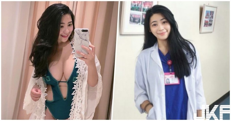 【GG扑克】好兇！護理師「車頭燈太巨無霸」，比基尼被撐開「巨乳深溝」蹦出！