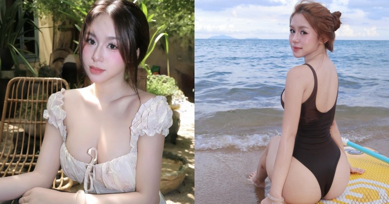 【GG扑克】越南正妹辣秀「白嫩蜜桃」，前後都有「雪白肉肉」曲線太犯規！