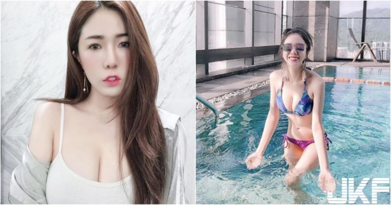 【GG扑克】搶先試穿「新款比基尼」，Uyi展現傲人身姿，冬天也要好好玩水呀～