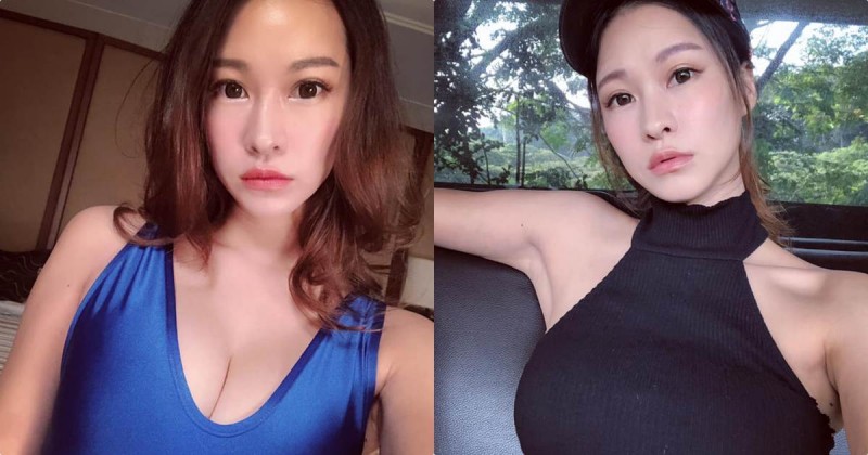 【GG扑克】正妹Neko銀小喵「藍色大深V裝」辣爆,身材超好太讓人上火!