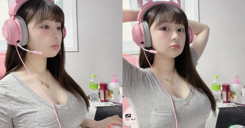 【GG扑克】好兇的遊戲實況主正妹!「童顏巨乳」的狂暴上圍太搶眼,竟有170cm的高挑身材!