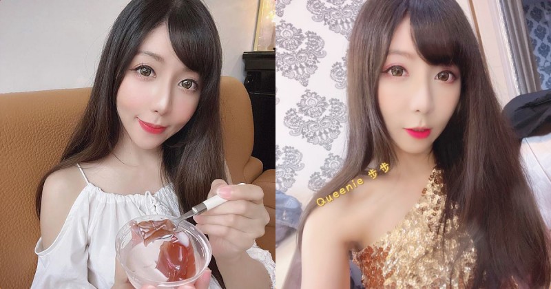 【GG扑克】長髮女神「步步」性感吃茶凍，小露香肩「曲線好撩人」！