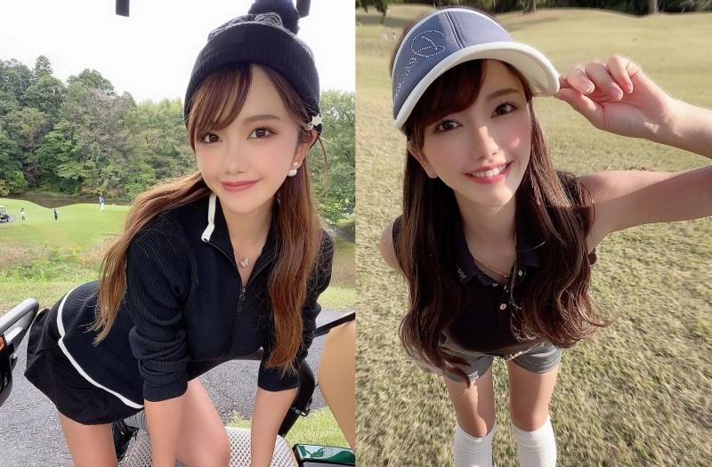 【GG扑克】果嶺驚見「短裙高球妹」裙襬搖搖露蜜大腿　女友感爆棚「極品甜笑」比陽光還燦爛