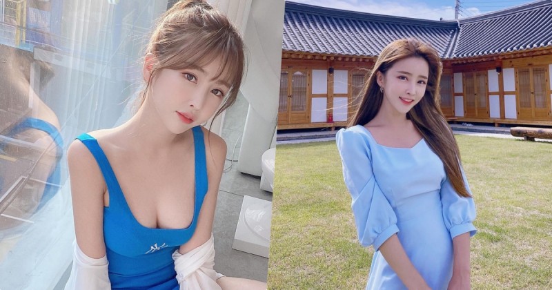 【GG扑克】愛穿藍色緊身衣的「火辣童顏妹」，過生日時轉換「性感成熟風」！