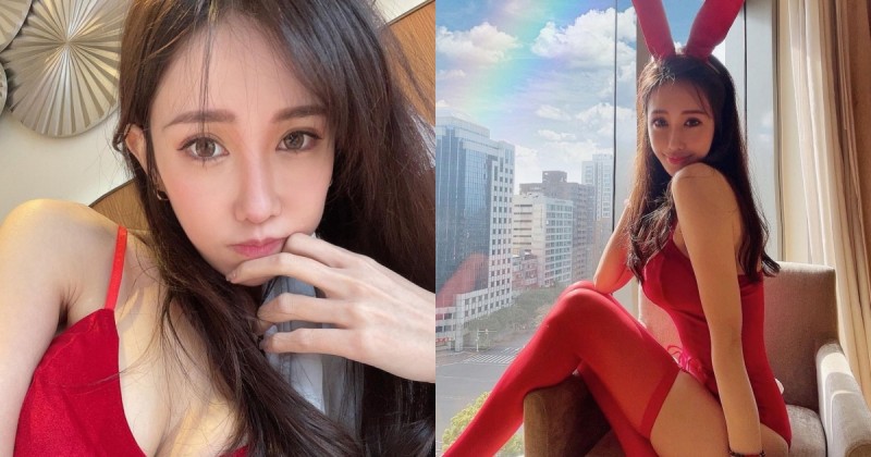 【GG扑克】氣質型大美女「Fifi」情人節辣扮兔女郎，超性感「美胸翹臀」粉絲看了想抱緊處理