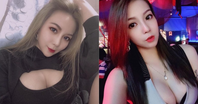 【GG扑克】火辣體雕師「程心」車頭燈好大，「惹火的低胸穿法」好誘惑！