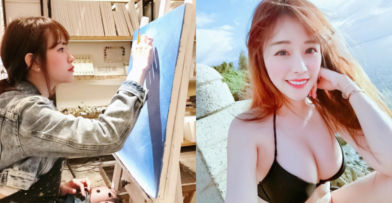 【GG扑克】甜美小畫家「鄭苡玟」度假換上比基尼　大份量美乳呼之欲出！