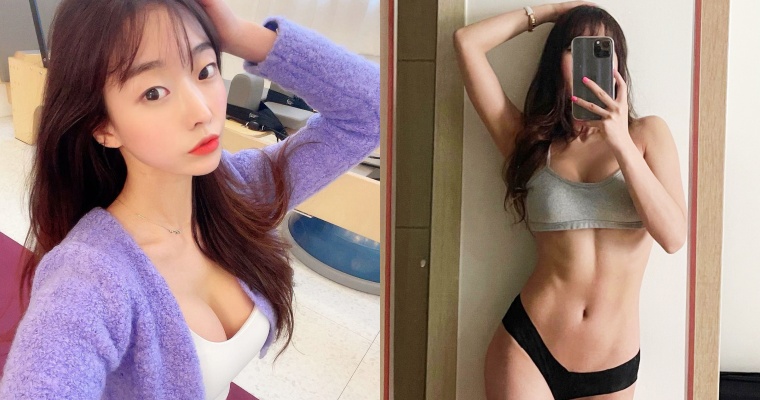 【GG扑克】這身線條不得了！皮拉提斯教練 Dodo「美乳＋馬甲線」辣翻天