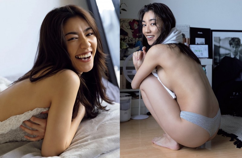 【GG扑克】性感小姐姐「松本優」在家總是不穿衣服　色氣充沛「性感回眸」讓人好想偷襲