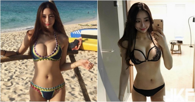 【GG扑克】海邊又見女神！辣辣「比基尼奶妹」愛自拍，整個畫面都快被「兩顆球」佔據了！