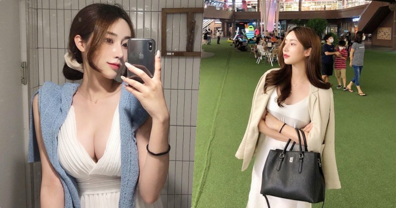 【GG扑克】優雅正妹「喜愛性感鏡中自拍」，「惹火的深溝」狂讓路人回頭！