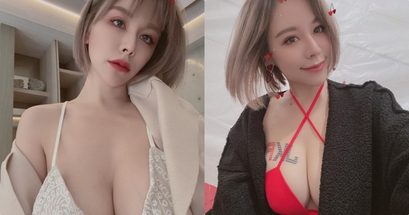 【GG扑克】美食部落客「勾勾」火辣兇器超巨大，G級美乳用手無法掌握！