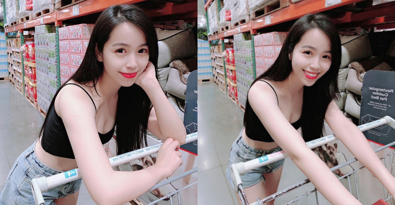 【GG扑克】好市多驚喜！正妹闆娘「Alva」穿小可愛逛賣場，「美乳細腰加美腿」直接包走最超值