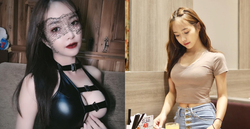 【GG扑克】性感「巨乳貓女」快把黑膠衣撐破　渾圓大奶球快要衝出來啦！