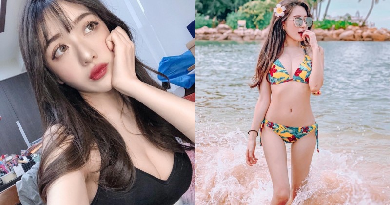 【GG扑克】台中小辣椒「潔心」甜美性感兼具 各款比基尼「白皙胴體」看好看滿！