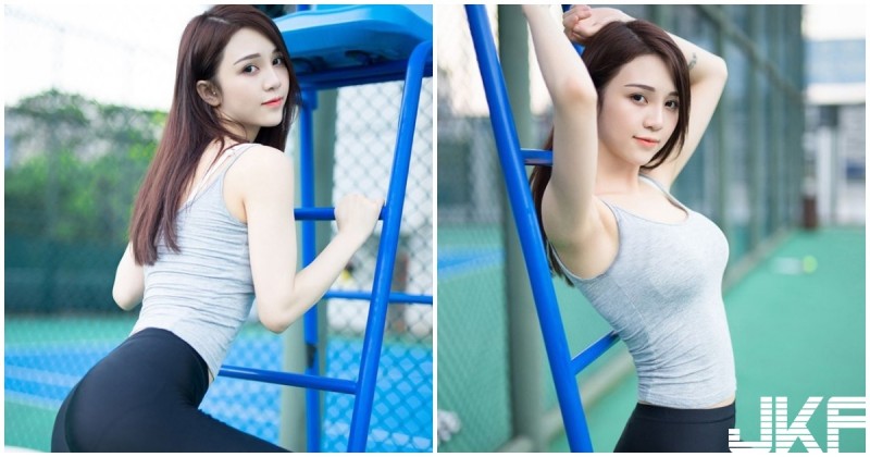 【GG扑克】正妹打網球姿勢太犯規了！纖腰一彎「動作超引遐想」！