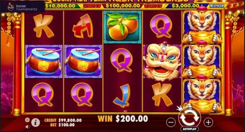 大发娱乐国风主题老虎机力作——舞狮送财深度介绍